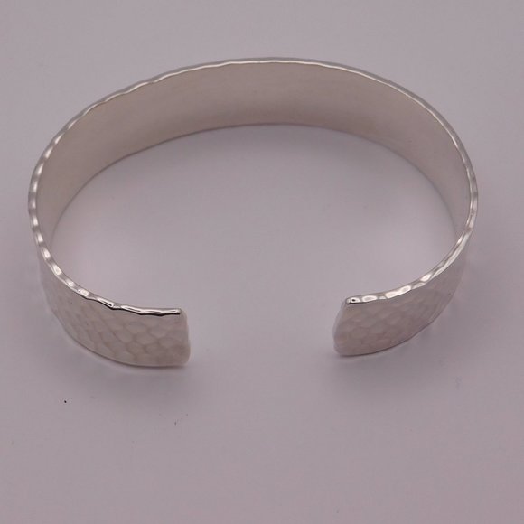 SILPADA HAMMERED STERLING SILVER CUFF BRACELET - Picture 10 of 13